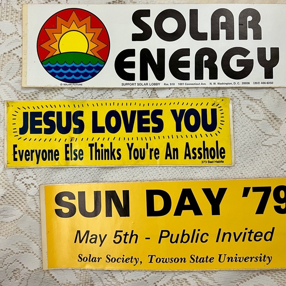 3 vintage bumper stickers - Picture 3 of 13